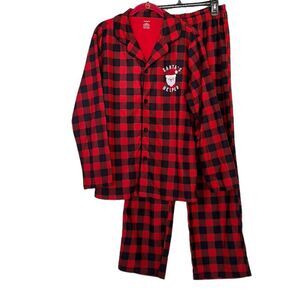 Carter’s Buffalo Check Fleece Coat-Style Holiday Family PJ Pajama Set
